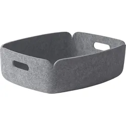 Restore Aufbewahrungskorb 31 x 40 cm niedrig graue Melange