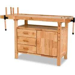 BAMATO Hobelbank WORK-1380 aus Massivholz