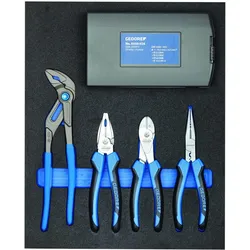 Gedore, Zange, TS CT2-142 Zangen-Sortiment in 2/4 Check-Tool-Modul (390 mm)