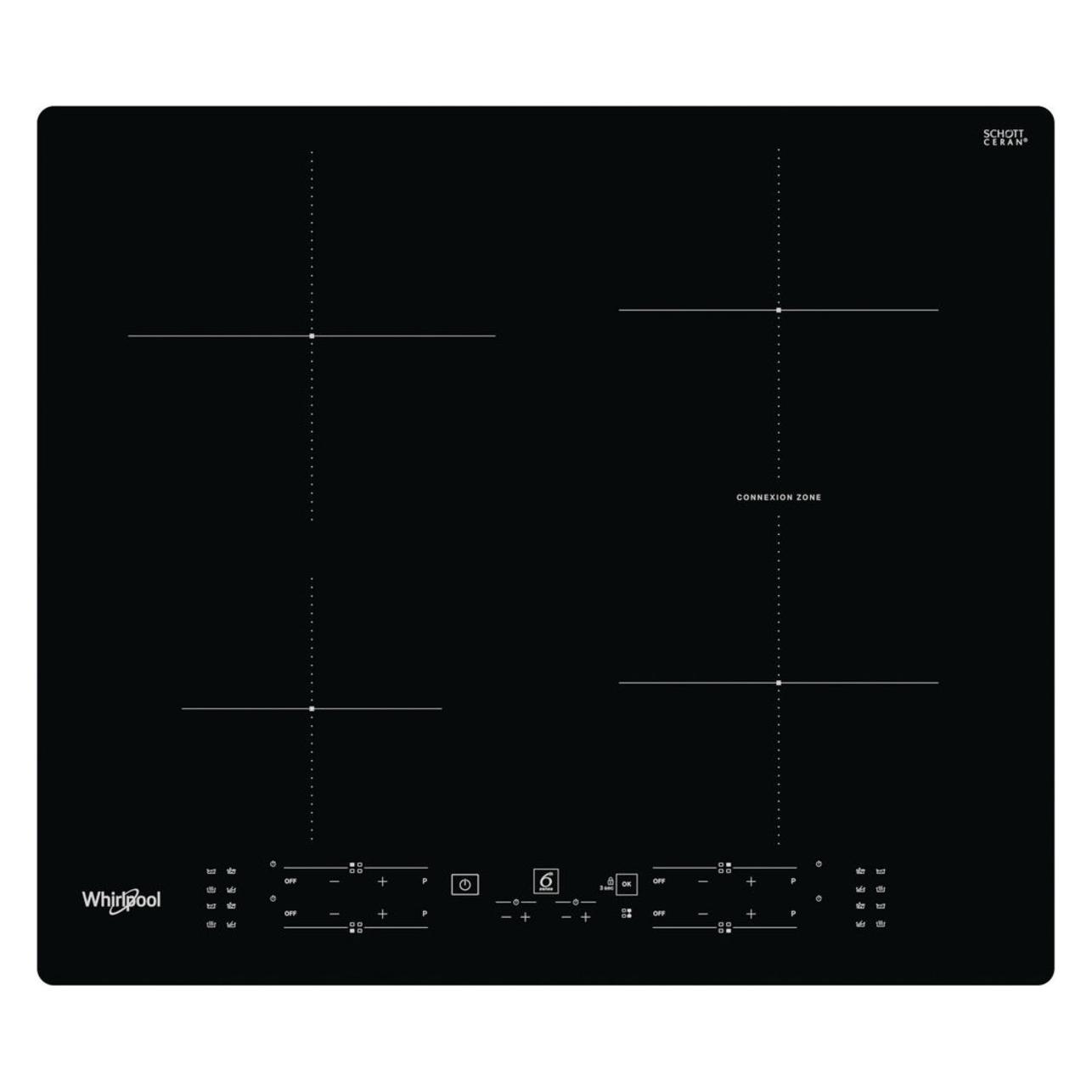 Whirlpool WB B8360 NE Kochfeld Integriert Zonen-Induktionskochfeld 4 Zone(n) (59 cm, Elektrokochfeld) (WB B8360 NE)