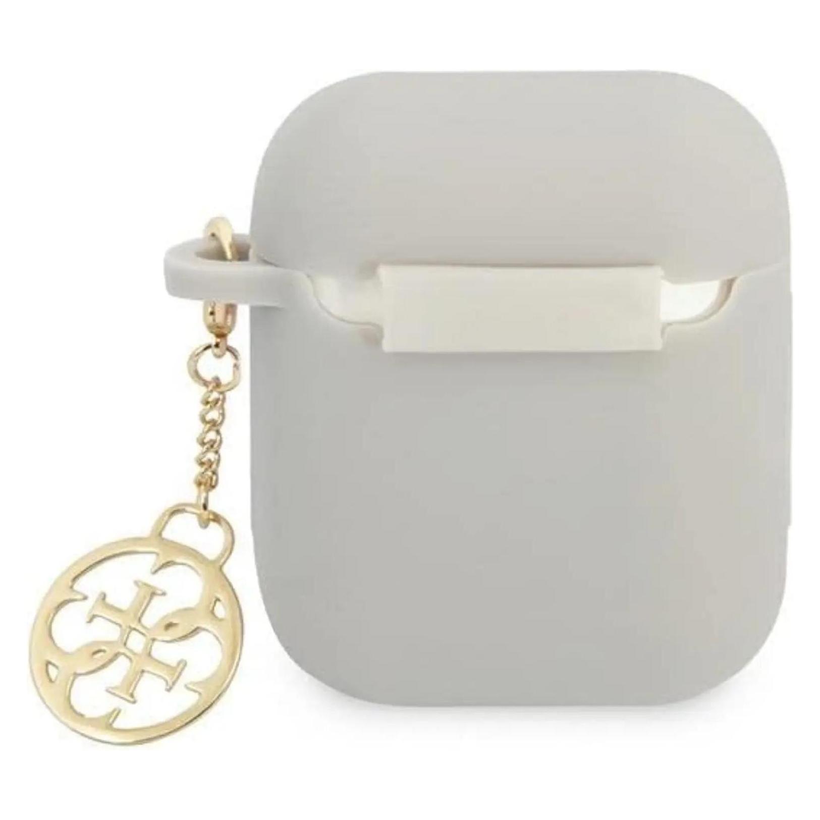 Guess case for Airpods Pro GUAPLSC4EG grey Logo 4G Charm (Kopfhörer Hülle) (GUAPLSC4EG)