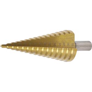 BGS-technic Stufenbohrer 1619, HSS-Stahl, 4 - 32 mm Ø, Zylinderschaft
