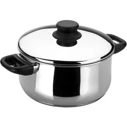 Lacor Garinox Kookpot met Deksel - 18cm - 2L, Pfanne + Kochtopf, Silber