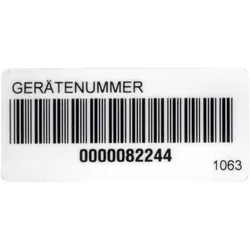 Beha Amprobe Aufkleber 1063D Barcode-Aufkle, Messtechnik, Weiss