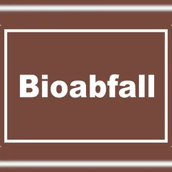 HB-Druck Bioabfall Mülltrennung Aufkleber mit Text A7 (74x105mm)