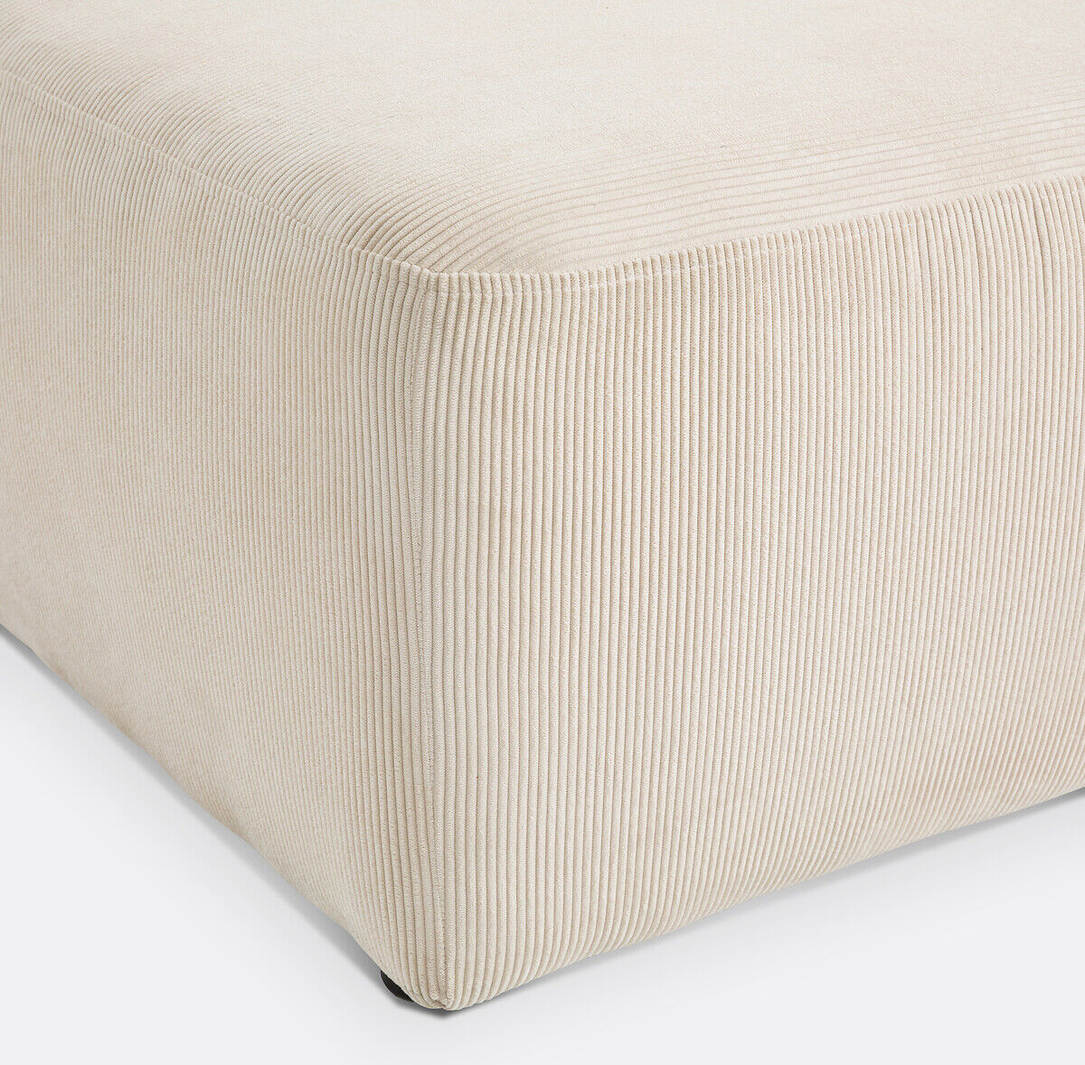 LA REDOUTE INTERIEURS Pouf, en velours côtelé fines côtes, MONICA