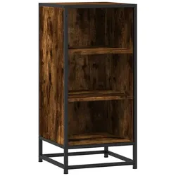 vidaXL Sideboard Räuchereiche 35,5x35x76 cm Holzwerkstoff und Metall