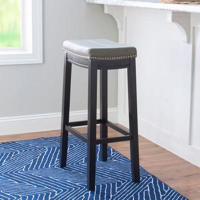Linon Home Decor Products Erindale Bar Stool Bar, Bar, Gray
