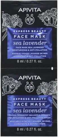 Apivita Express Beauty Mascarilla Hidratante Lavanda Antipolución 8ml x2
