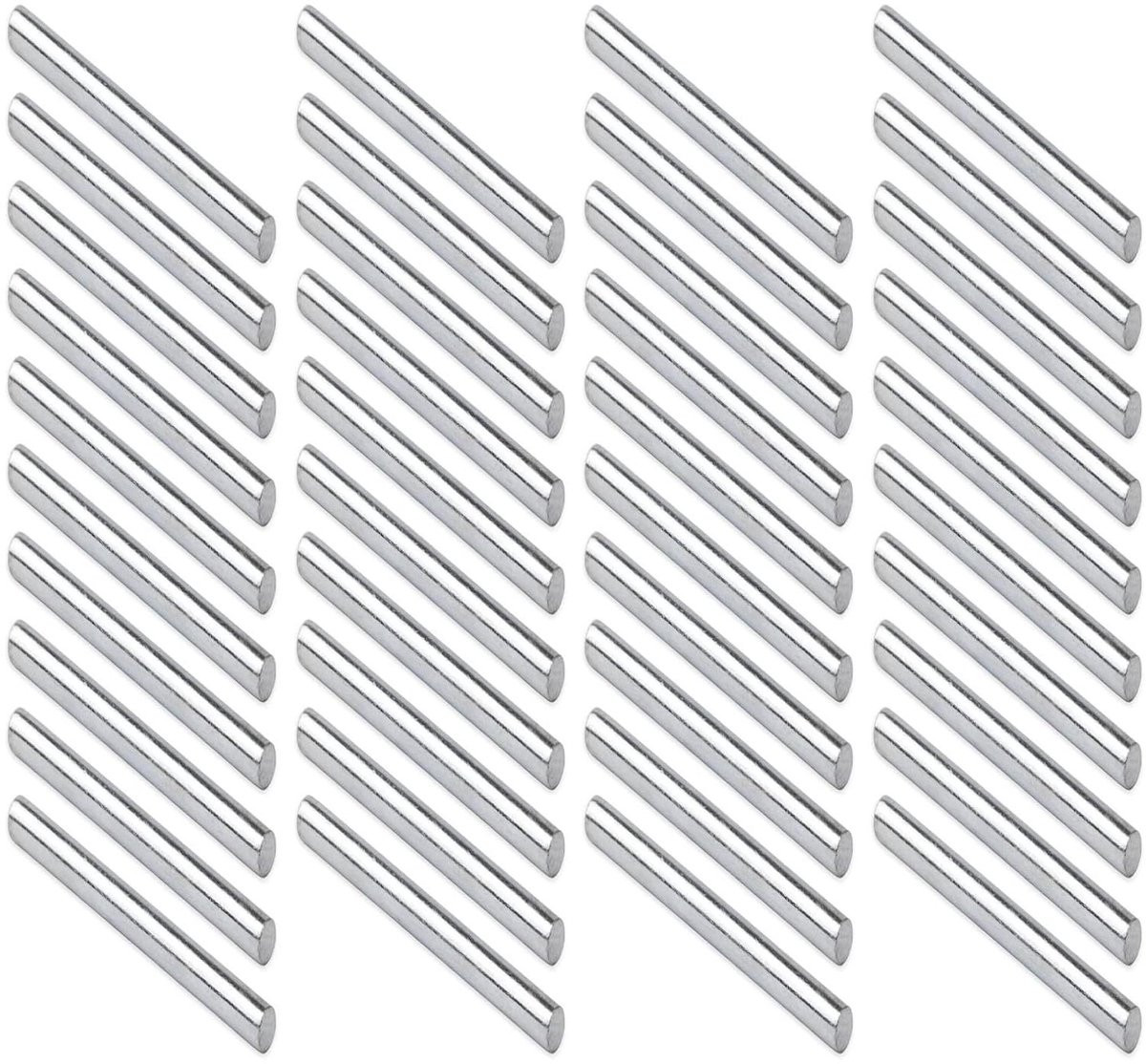 40 stuks Metalen Steunpennen in Zilver - Roestvrij Staal - Plankpennen voor Meubels Monteren