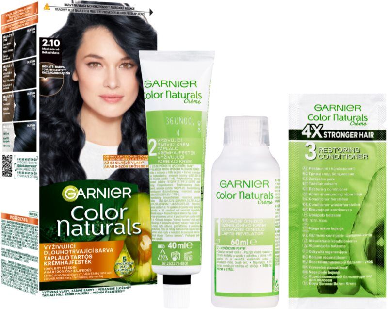 Garnier Color Naturals Creme coloration cheveux teinte 2.10 Blueberry Black 1 pcs