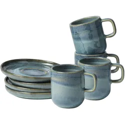 Gipfelstück Espressotassen-Set, Steinzeug TIEFER SEE
