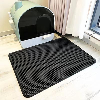 Inspired Finds Large Double Layer Waterproof EVA Cat Litter Mat For Home Cleanliness yellow 17.72x23.62in
