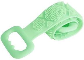 Lush Living Finds Double Sided Silicone Back Scrubber Bath Sponge Exfoliating Bath Brush green 1 Pc