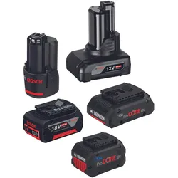 Bosch Professional, Werkzeugakku + Ladegerät, GBA 18V (18 V)