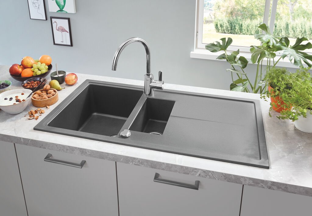 Mitigeur monocommande EUROSMART COSMOPOLITAN bec haut pour évier GROHE 32845002