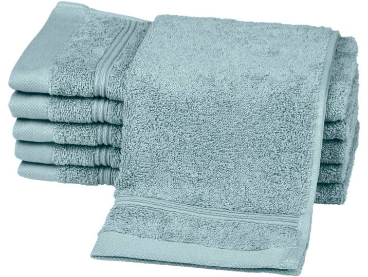 Gaestehandtuecher ROSS Rubin , blau (aquamarin), B:30cm L:50cm, Frottier, Baumwolle, Handtücher, Gaestehandtuecher, 100% Baumwolle