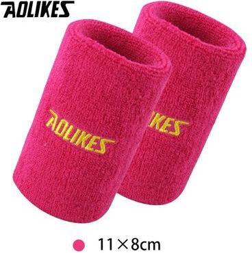 Inspired Finds AOLIKES Absorbent Sports Wrist Sweatband 4.33 In rose