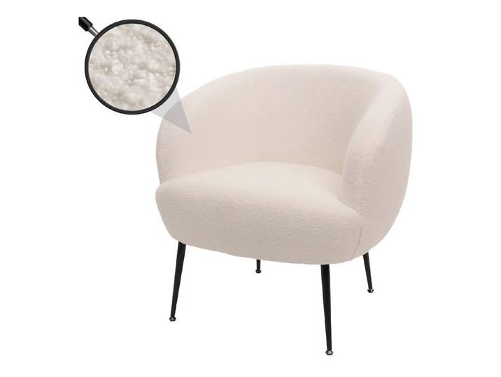 MCW Loungesessel Lounge-Sessel MCW-O37, Moderner Bouclé-Stoffbezug in hoher Qualität (330 g/m)