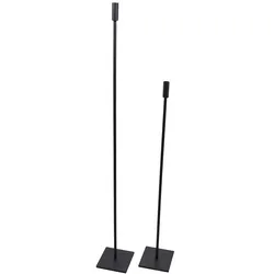 LOFT42 Bodenkerzenständer-Set Eve quadratisch – Schwarzes Metall