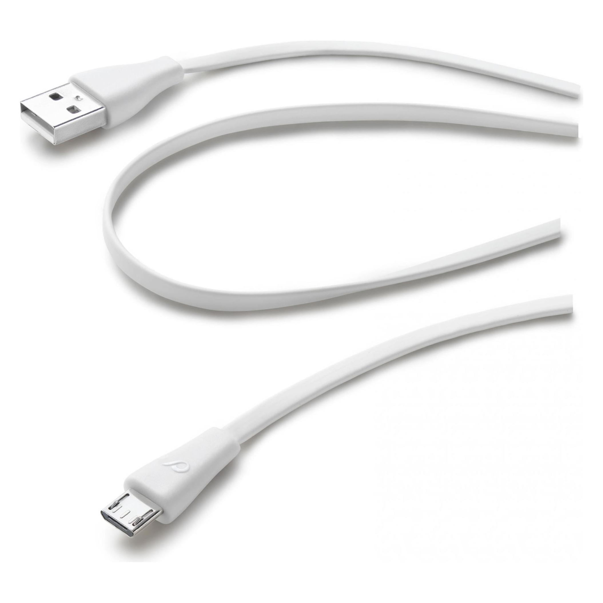 Cellularline Color (1 m, USB 2.0) (USBDATACMICROUSBW)