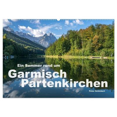 Ein Sommer rund um Garmisch-Partenkirchen (Wandkalender 2027 DIN A2 quer), CALVENDO Monatskalender