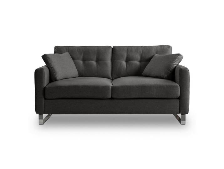 Mid.you 2-Sitzer-Sofa Hera, Grau, Metall, Füllung: Kaltschaum,Kaltschaum, 172x92x94 cm, Made in EU, FSC Mix, Wohnzimmer, Sofas & Couches, Sofassofas
