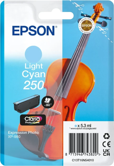Epson 250 - light cyan - original - ink cartridge