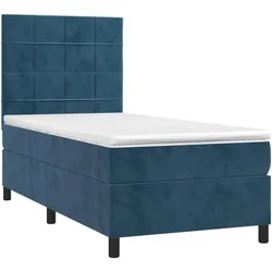 vidaXL, Boxspringbett, Almelville (Block mit Quadraten) (90 x 200 cm)
