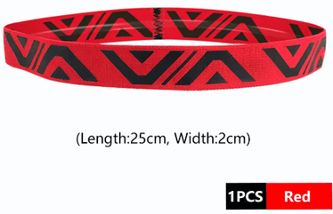 Inspire Picks Breathable Sports Sweat Headband Wide Elastic Stretch Hairband For Running, Yoga & Fitness red