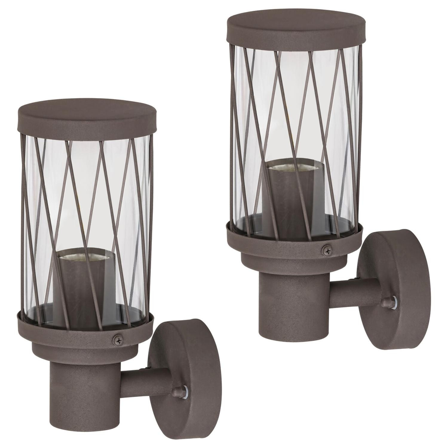 Rabalux Budapest Buitenwandlamp, Bruin, IP44, E27