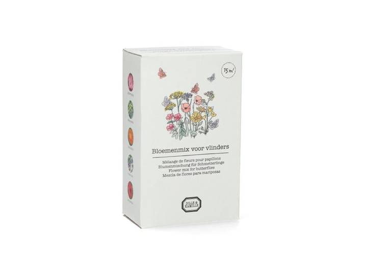 Strooidoosje bloemenmix voor vlinders, biologisch, 15 m2