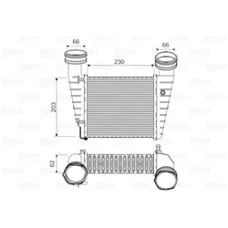 Ladeluftkühler VALEO 817938 für VW Skoda Passat B5.5 Superb I