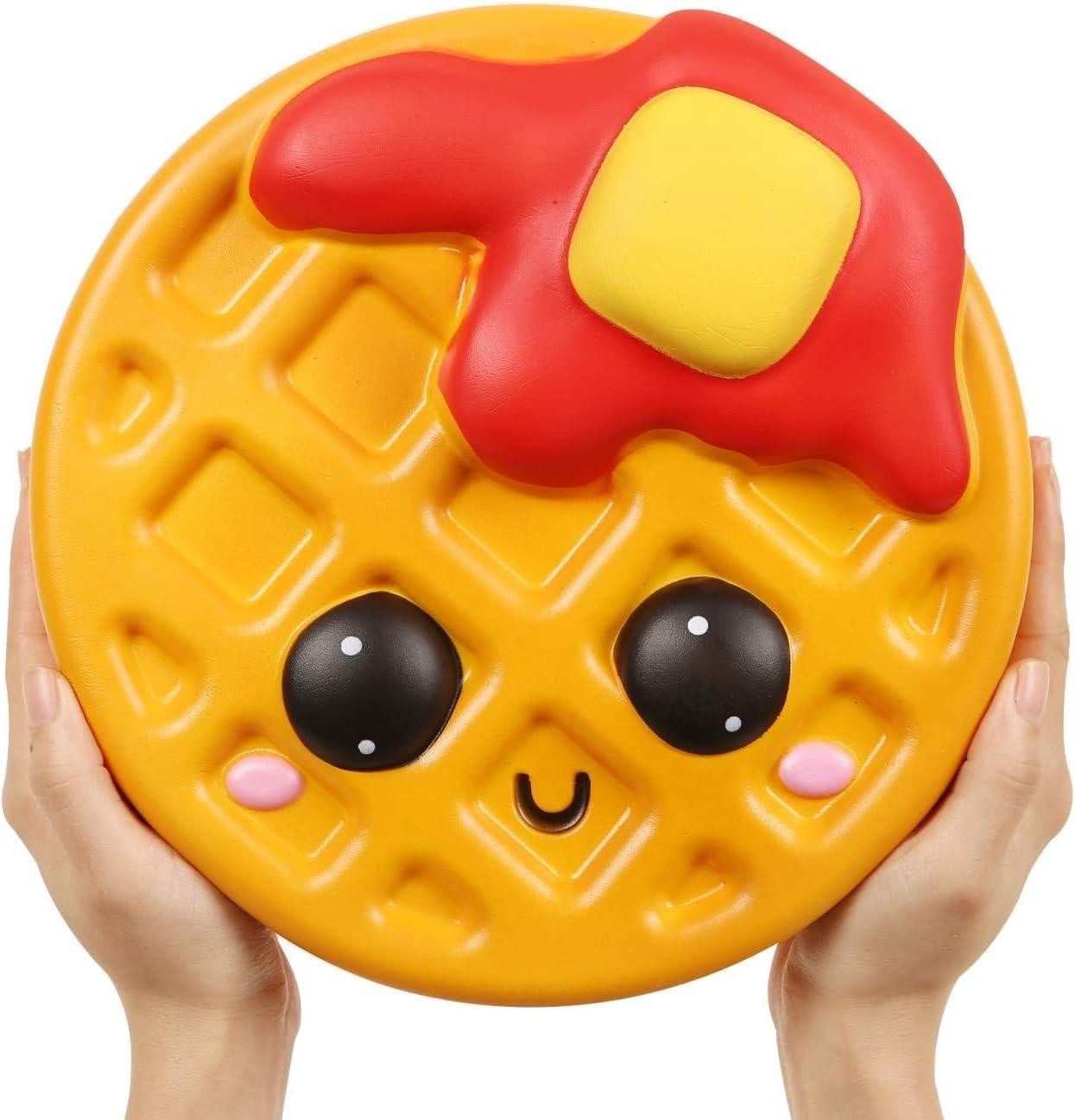 oCreon Kawaii Wafelcake Squishy Anti Stress Knijpspeelgoed met Geur