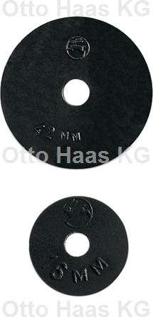 HAAS disque de robinet de qualité Oha 3518 18x4x4mm, noir