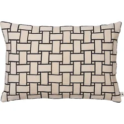 Lattice Kissen 40 x 60 cm, creme-schwarz