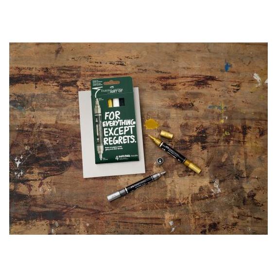 Faber-Castell Filzstift Acrylmarker Multi Marker Classic 4er Set (4x) (186010)