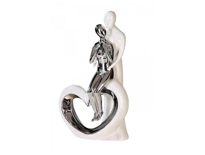 Sculptuur Keramiek liefde met hart