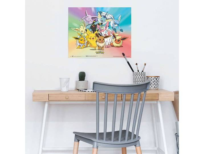 Poster Pokemon Friends Papier Multicolor 40 x 50 x 0cm