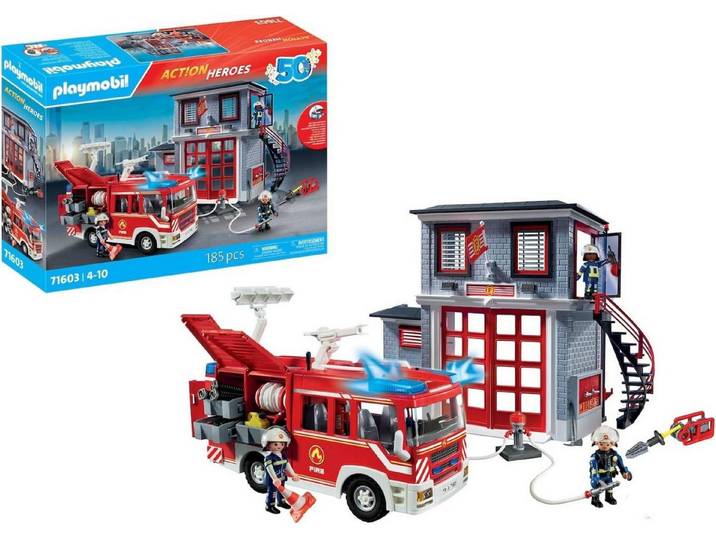 Playmobil® PLAYMOBIL Action Heroes 71603 Feuerwehr Megaset 4+ Konstruktions-Spielset