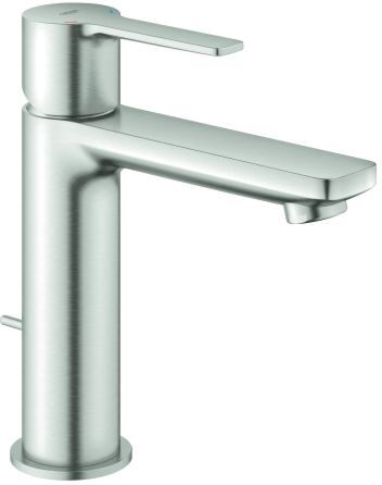 Grohe Lineare S-Size Waschtischarmatur 32114DC1 supersteel, mit Ablaufgarnitur