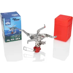 Alpen Camping Mount Rysy Gaskocher Campingkocher 3,5 kW Piezozündung für 7/16" ...