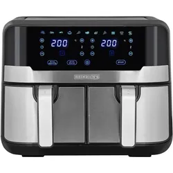 Heinrichs HFR 8214, Fritteuse, Schwarz, Silber