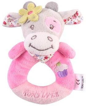 Tiny Tots Teens Trends Elephant Plush Baby Rattle Toys, Cute Infant Bed Toy, Bear Hand Ring Bell, Educational Toy For Newborn cow