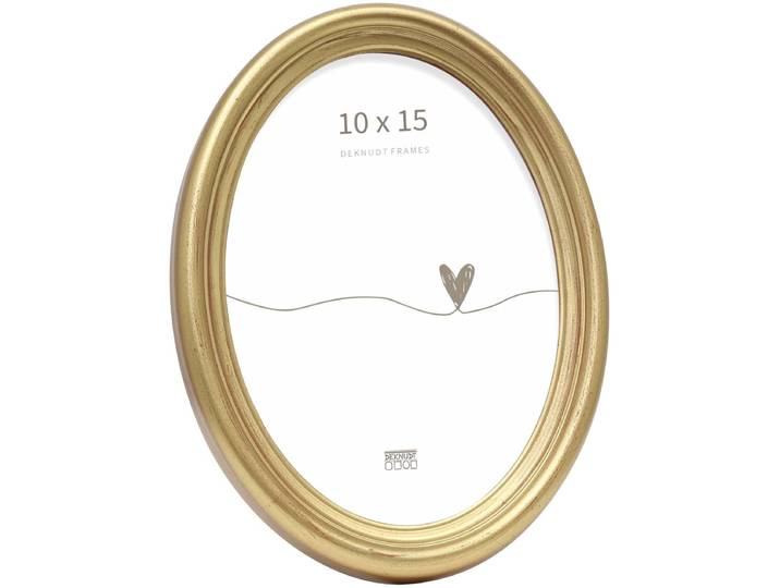 Deknudt Frames fotolijst S100A3 - goud - ovaal - 10x15 cm