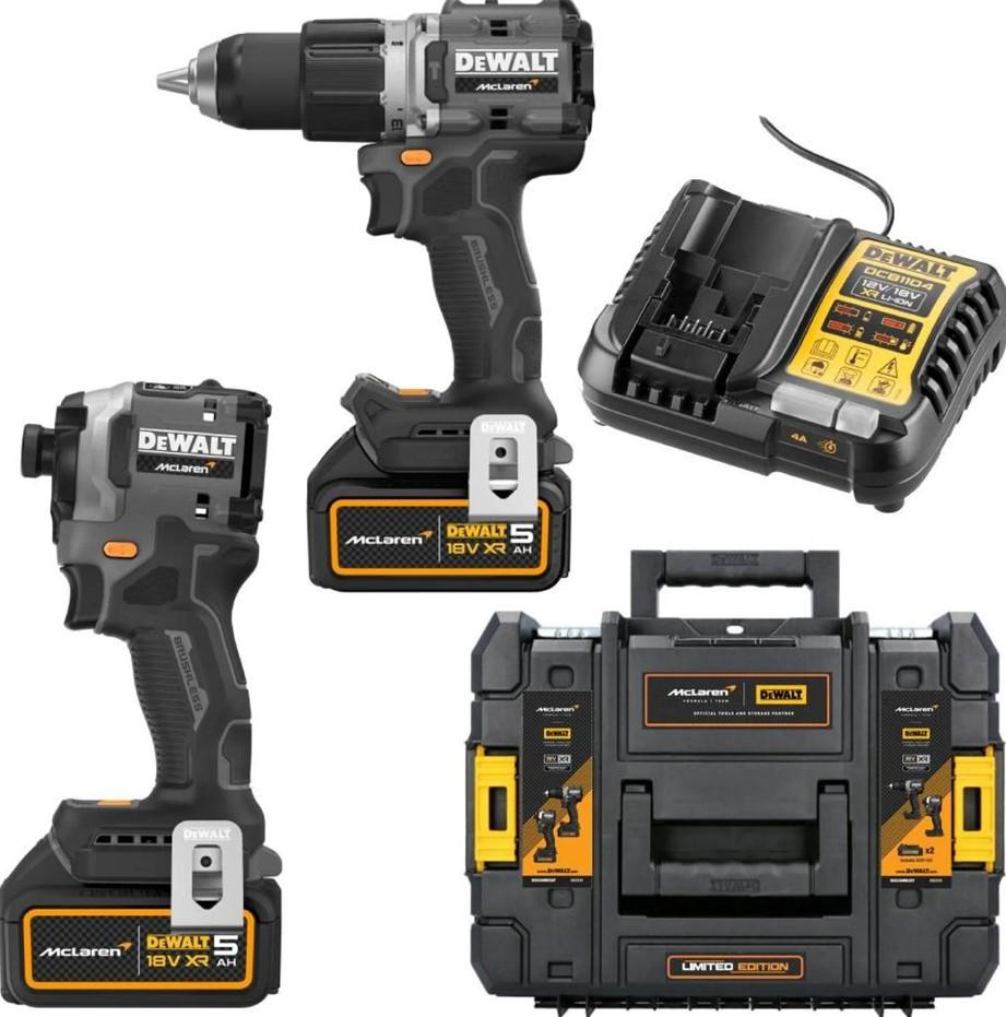 AKKUBETRIEBENES KOMBIPROGRAMM OHNE BÜRSTEN DEWALT DCK200MM2T-QW MCLAREN 18 V, ANZAHL DER BATTERIEN 2, 4.00 Ah, KOFFER