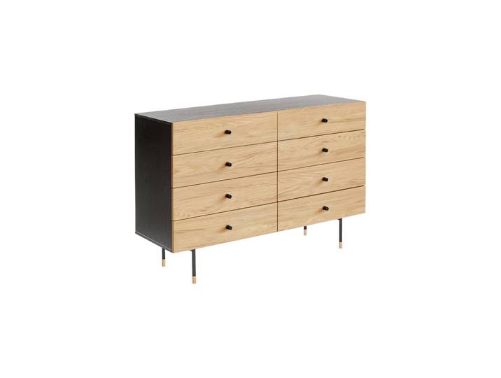 Moderne & hochwertige Kommode „Jugend“ Eiche, Schwarz MR.WOOD