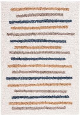 SAFAVIEH Calico Shag Haricleea Stripe 1.5-inch Thick Rug