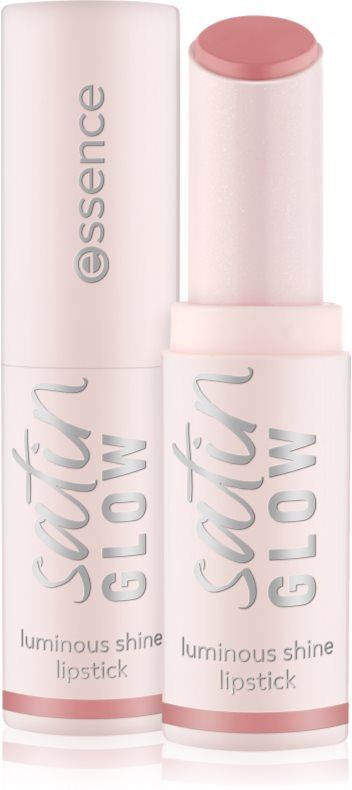 essence satin GLOW creamy lipstick with satin finish shade 02 Blushin It 3.5 g