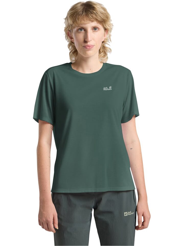 Jack Wolfskin Funktionsshirt in Grün - L